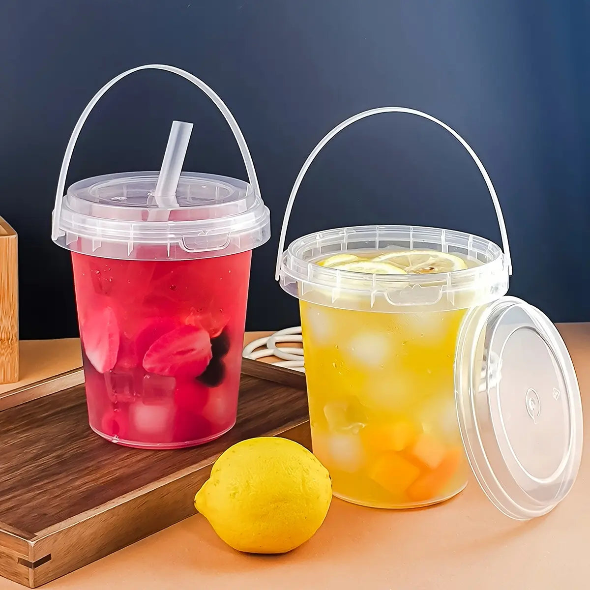 Mega 33.81oz 5 PCS-ounce stackable party cups