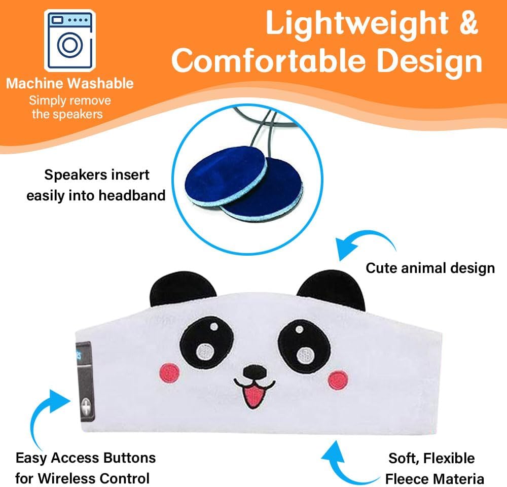 Kids Wireless Headphones, Over Ear Headphones for Children & Toddlers, with Thin Speakers & Super Soft Fleece Headband