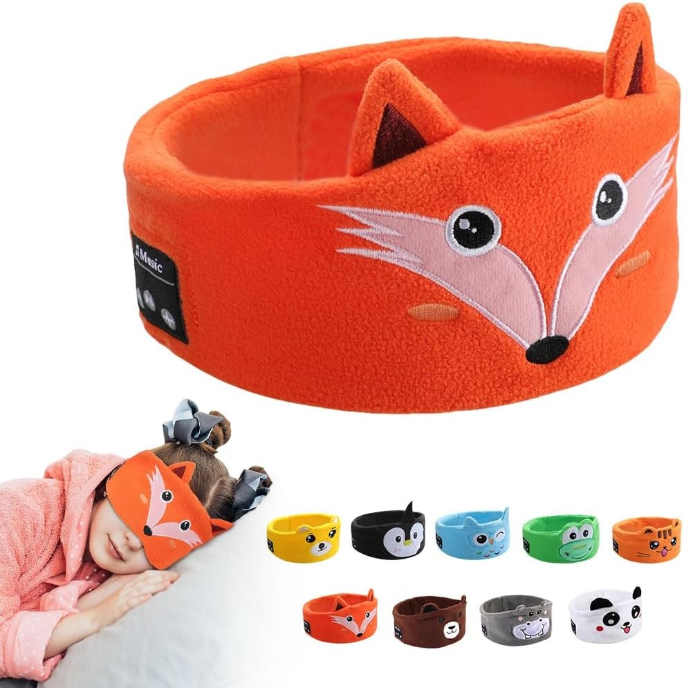 Kids Wireless Headphones, Over Ear Headphones for Children & Toddlers, with Thin Speakers & Super Soft Fleece Headband