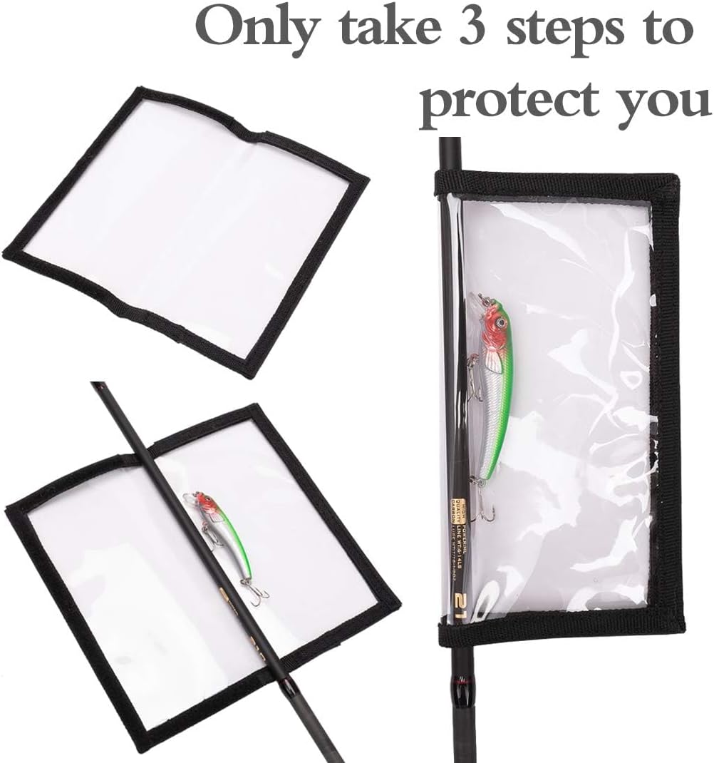 Durable Clear PVC Lure Covers 10 Packs 5L+5M