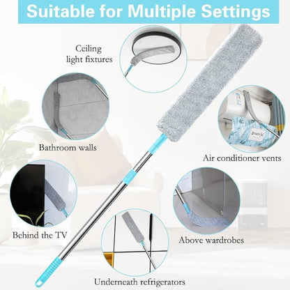 Replacement Gap Duster for Home Corner Place, Durable Flexible Arbitrary Bending Microfiber Dust Brush