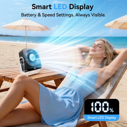 Hot Sale 50% OFF | Turbo Desk Cooling Fan | Ultra-Quiet Airflow with Digital Display