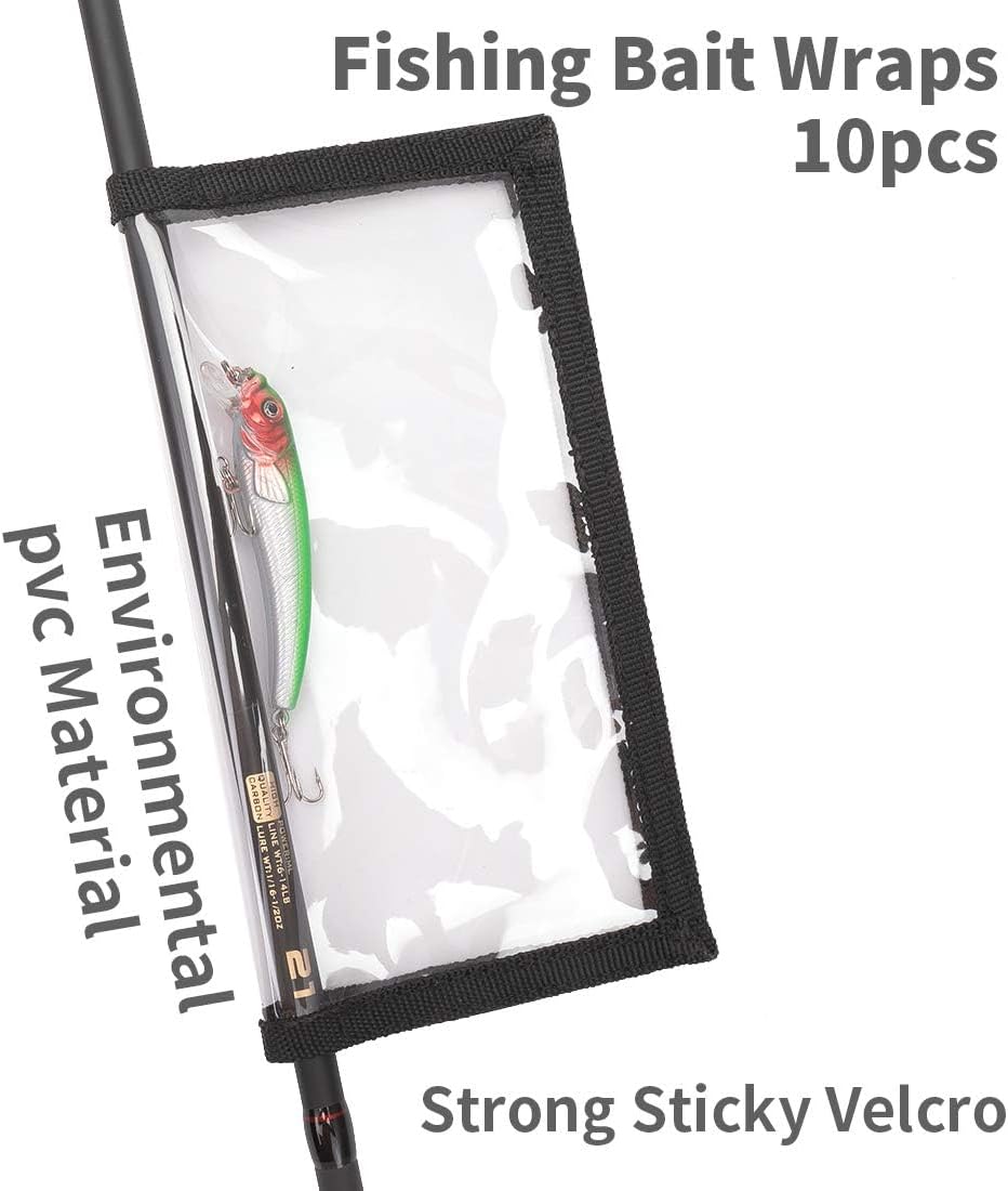 Durable Clear PVC Lure Covers 10 Packs 5L+5M
