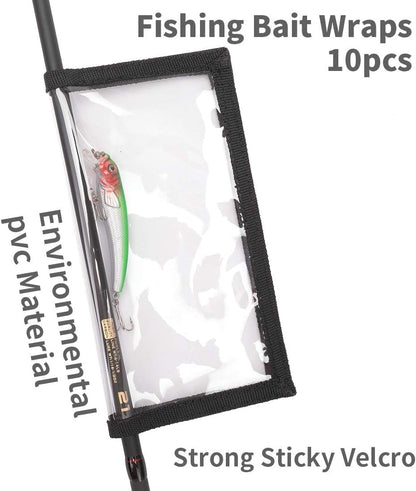 Durable Clear PVC Lure Covers 10 Packs 5L+5M