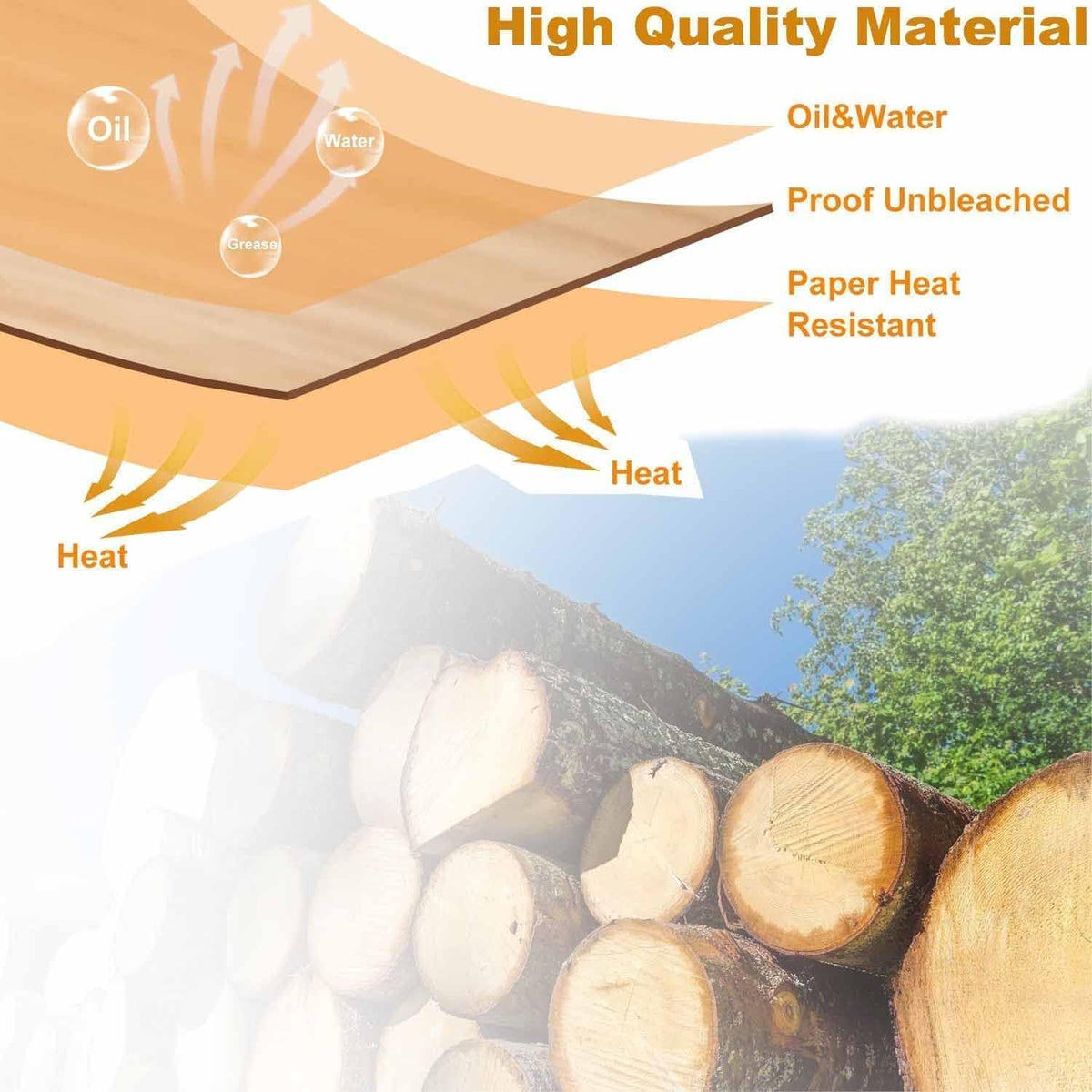 100Pcs Parchment Paper,Air Fryer Paper Liners, Air Fryer Liners Disposable for Microwave