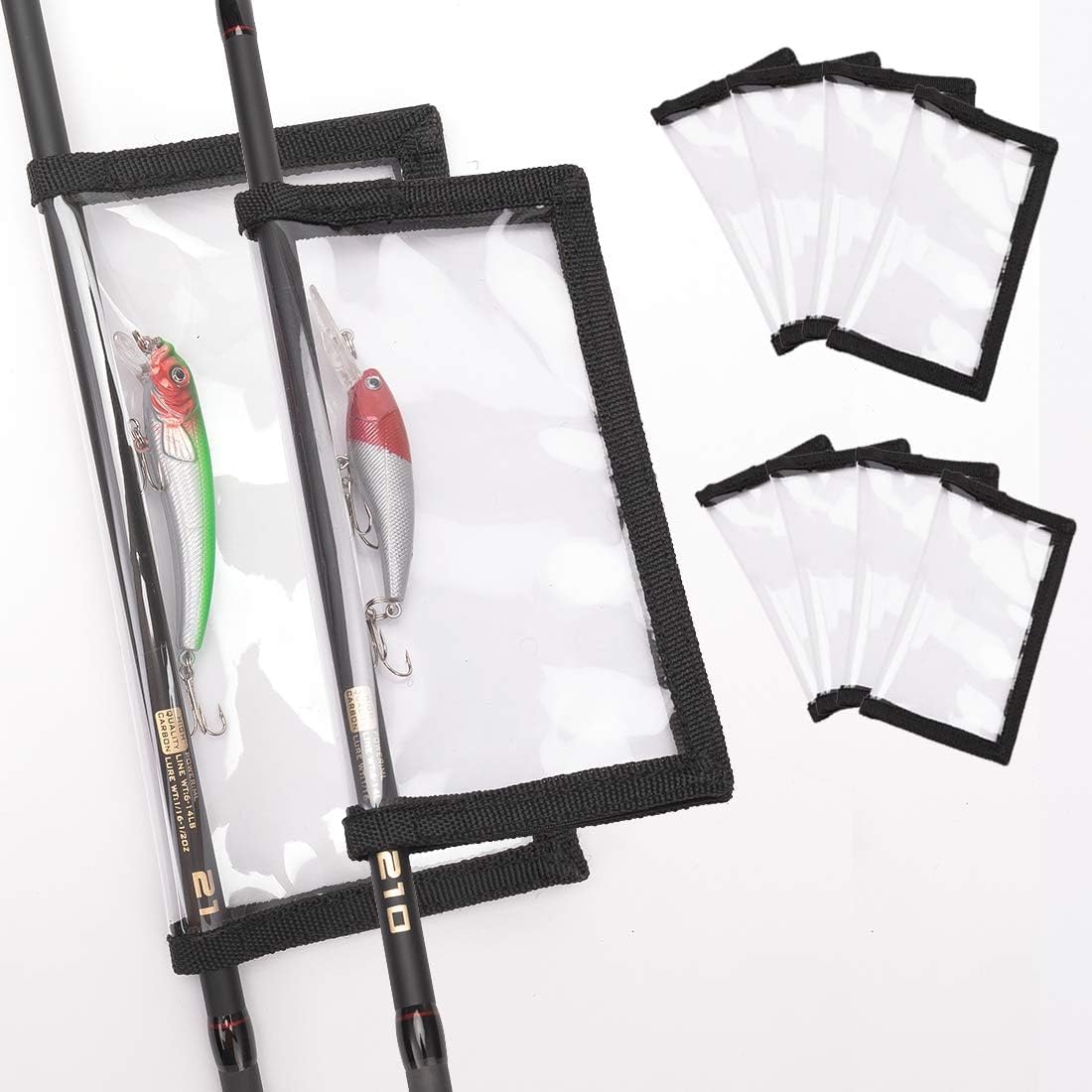 Durable Clear PVC Lure Covers 10 Packs 5L+5M