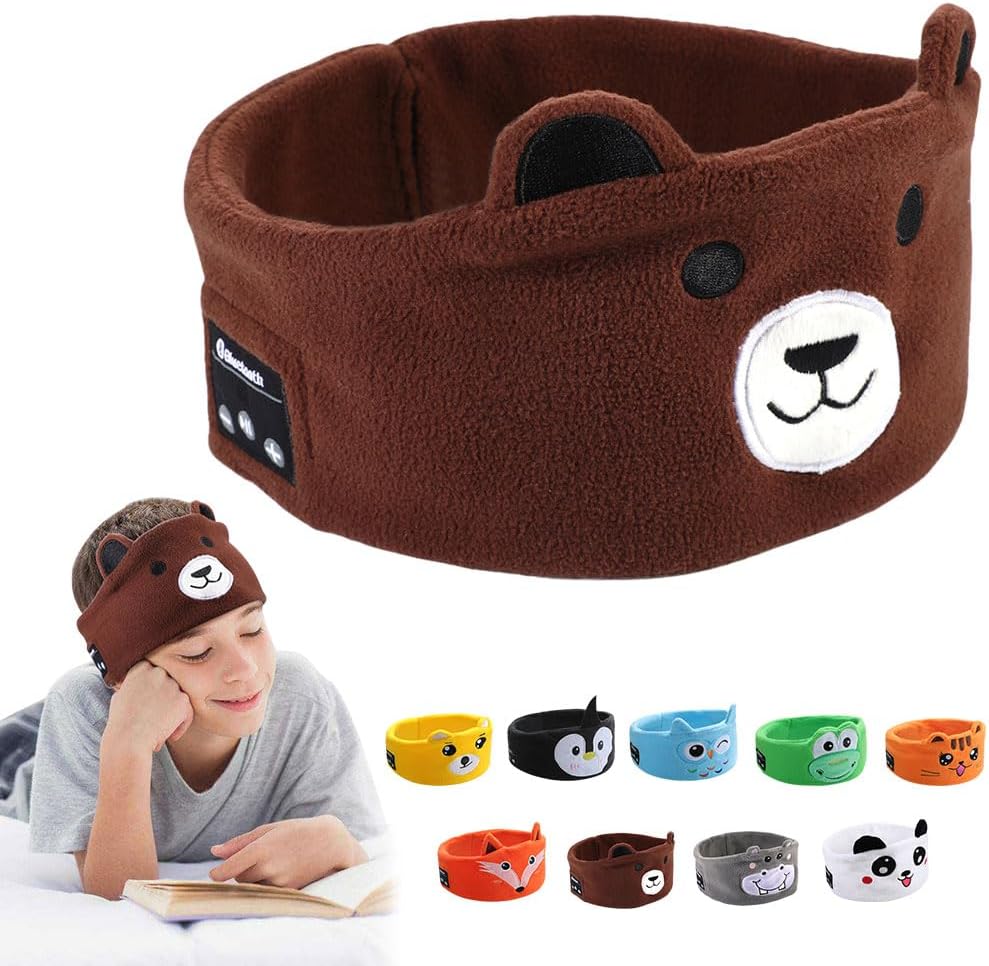 Kids Wireless Headphones, Over Ear Headphones for Children & Toddlers, with Thin Speakers & Super Soft Fleece Headband