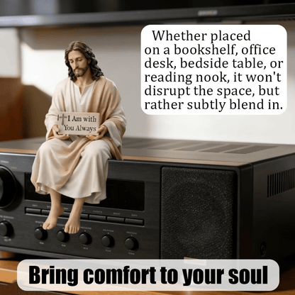 Handcrafted Jesus Figurine – Peaceful Faith-Inspired Desk Decor