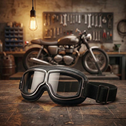 OTG Vintage Motorcycle Goggles (Fits Over Glasses)