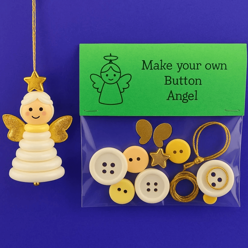 Buy 1 Get 1 Free DIY Button Ornament Kits
