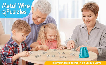 Metal Puzzle Ring,Educational intellectual Toys IQ Toys,Metal Brain teaser Puzzles