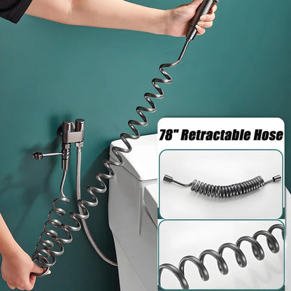 Last Day 50% OFF 1-In-2-Handheld Out Dual Control Valve Bidet Sprayer for Toilet
