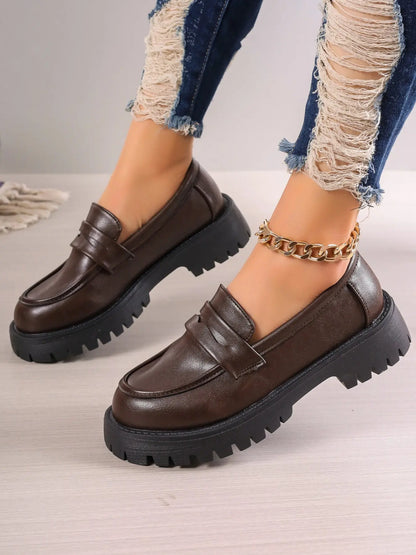 Women's Loafers – Western, Round Toe, Slip-On