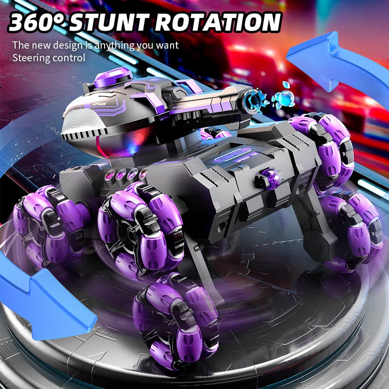 Remote Control Six-Wheel Tank - Transformable for Battle