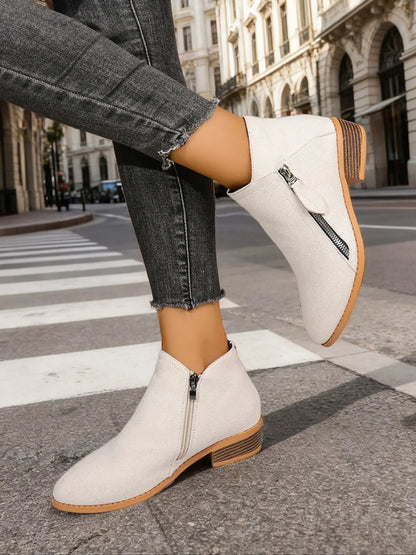 Women's Ankle Boots – Western, Chunky Sole