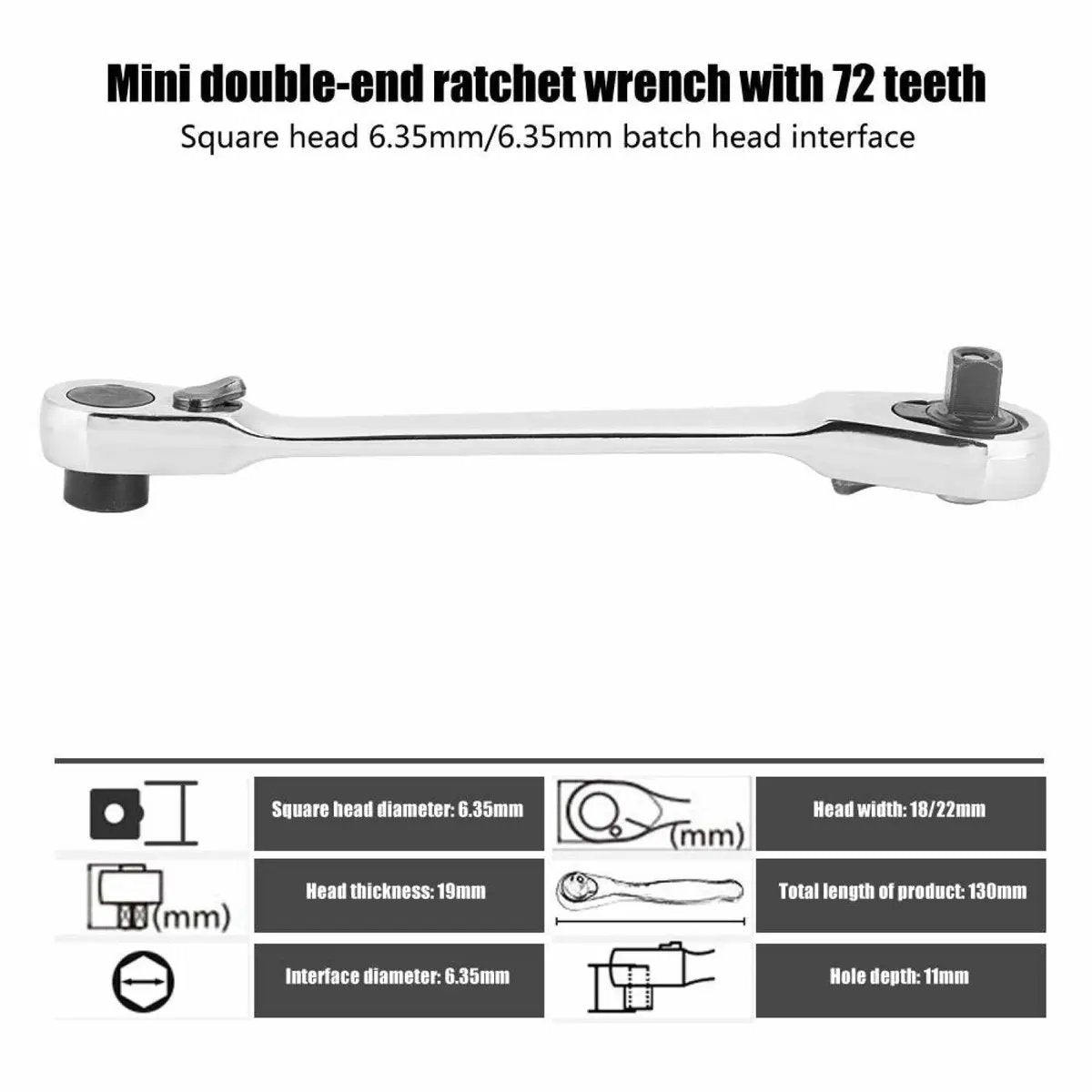 Mini Ratchet Wrench For Tight Spaces