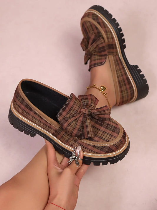 Women's Vintage Loafers – Western, Slip-On, Bow