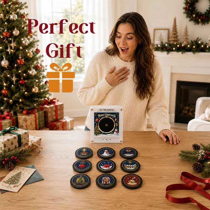 NFC-enabled Holiday Music Fridge Magnet