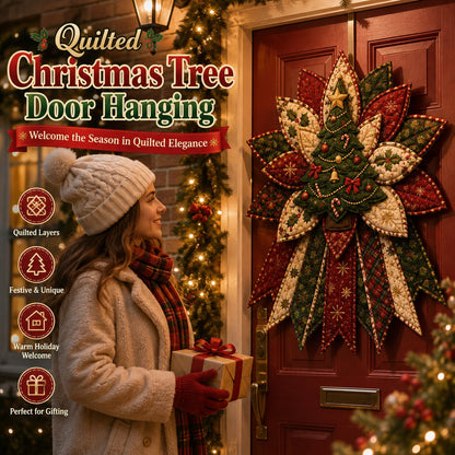 Beginner-Friendly Oversized Christmas Character Quilted Door Hanger Sewing Kit | Complete Kit with All Tools & Step-by-Step Guide Included