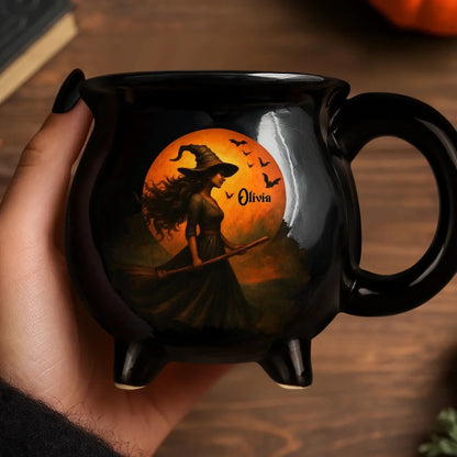Halloween Early Bird SaleCustom Witch Cauldron Mug — The Ultimate Halloween Brew!