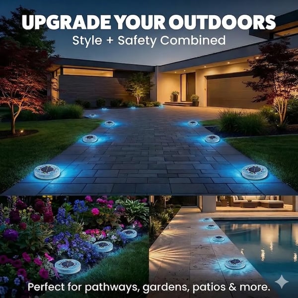 50% OFF !!! Solar Disk Lights – Handcrafted Mosaic Outdoor LED Waterproof Light