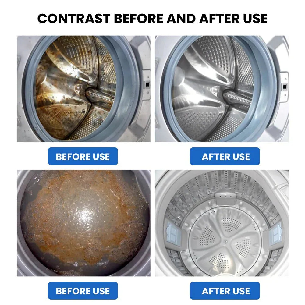 Powerful Washer Deep Cleaner Tablets – Eliminate Hidden Bacteria & Bad Smells Fast