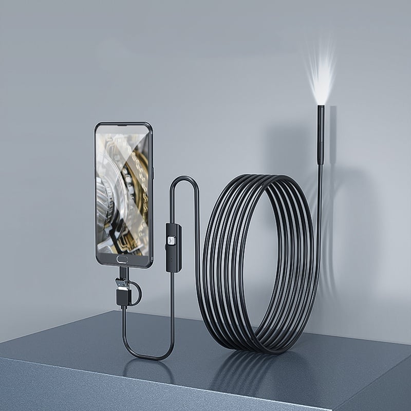 Plug-and-play endoscope camera – Compatible with Android、Windows、Mac(not applicable to Apple systems)