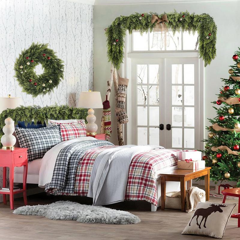 2025 Super Value Se6 FT Artificial Cedar Garlands –Realistic Touch Winter Greenery
