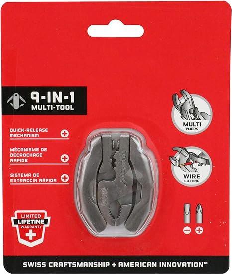 (Early Christmas Sale - 49% OFF) Titanium Alloy 9-in-1 Multitool with Screwdrivers, Pliers - Compact EDC Gadget Gift for Men