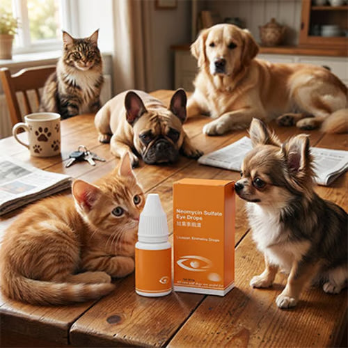 Pet Antibacterial Eye Drops – Gentle Eye Care & Tear Stain Cleaner for Cats & Dogs