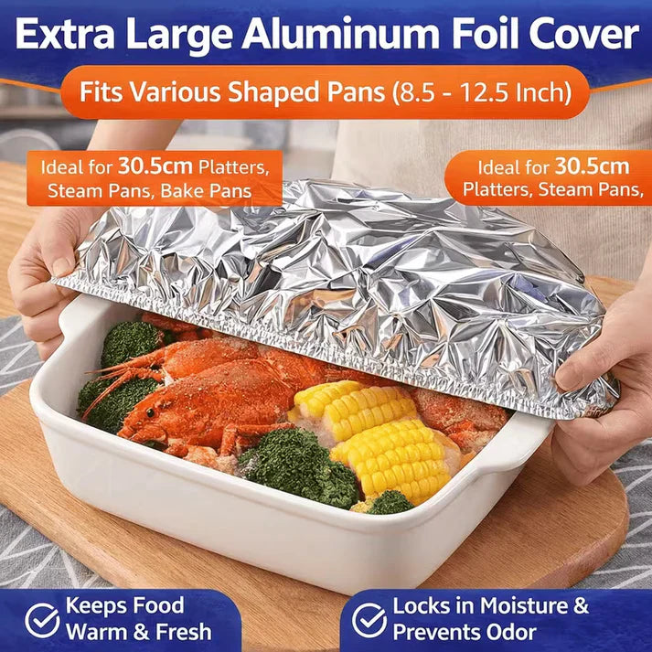 Reusable Aluminum Foil Food Cover (40pcs)