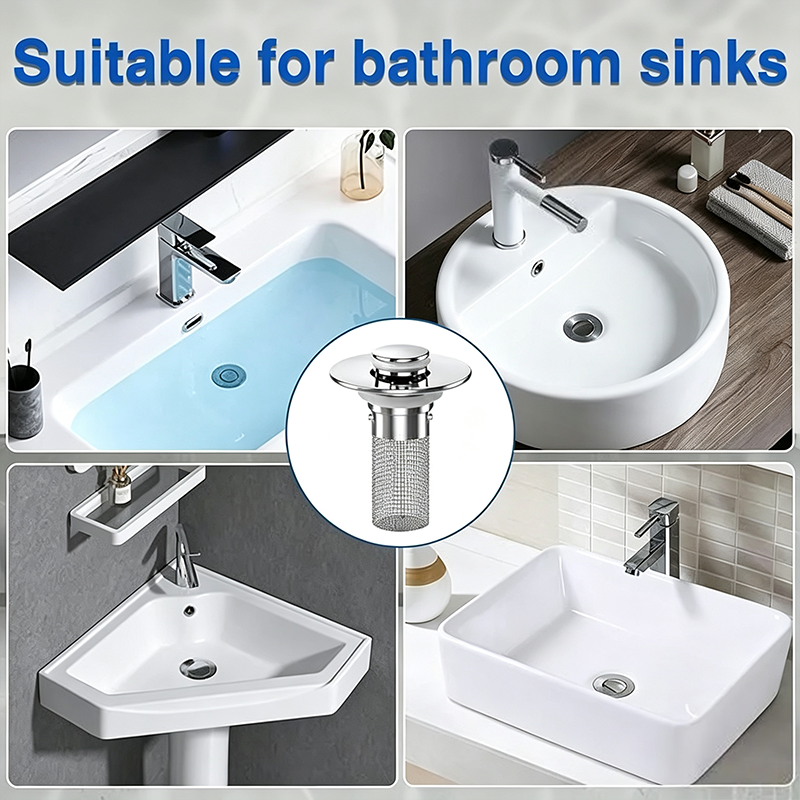 Bathroom Sink Drain Strainer, Pop Up Sink Drain Strain, Bathroom Sink Stopper