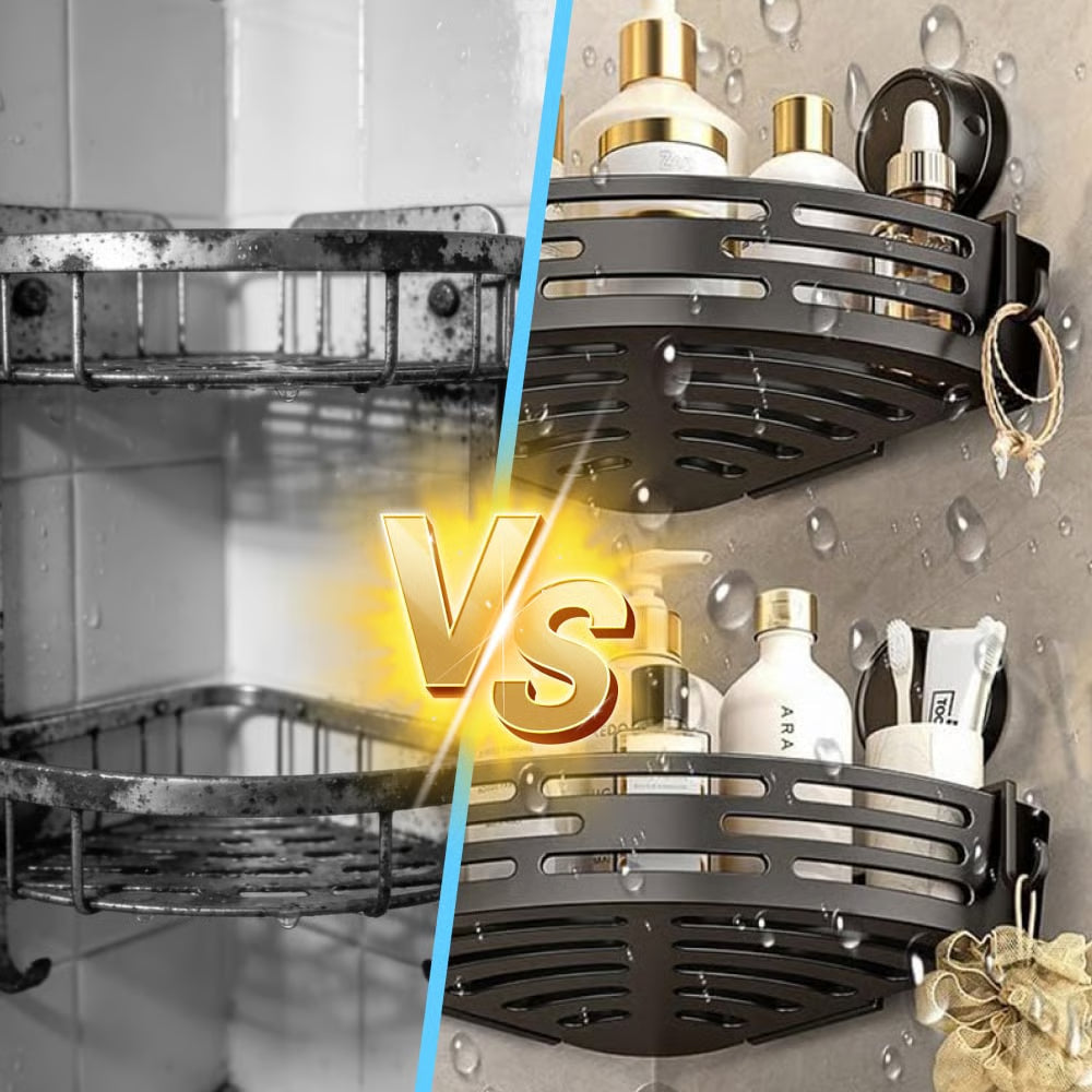 Suction Cup Storage Rack — No Drilling Required, Instantly Adds Storage Space
