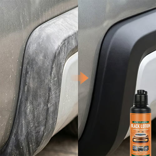 2026 New Upgrade! Plastic Restorer for Cars – Interior Trim Cleaner, Stain Remover & Deep Black Shine Restoring Spray