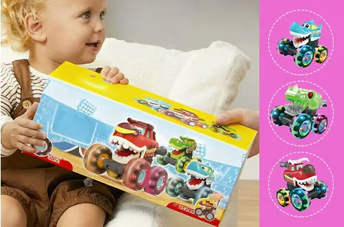 Hot Selling Light-Up Monster Truck – Press & Go Stunt Car for Kids