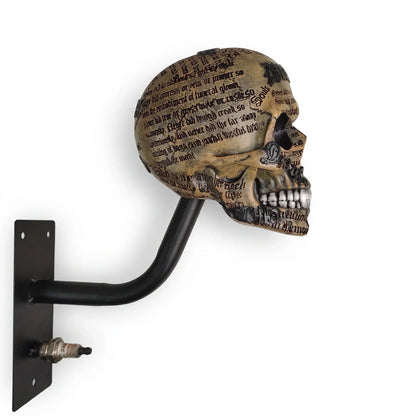 Skull Helmet Wall Holder – Motorcycle Gear Display for Garage & Man Cave