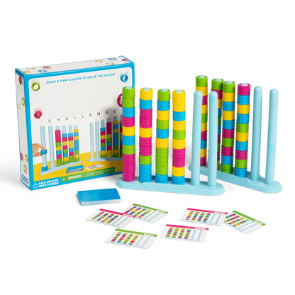 Color Matching Stacking Game — Educational Party Game Toy