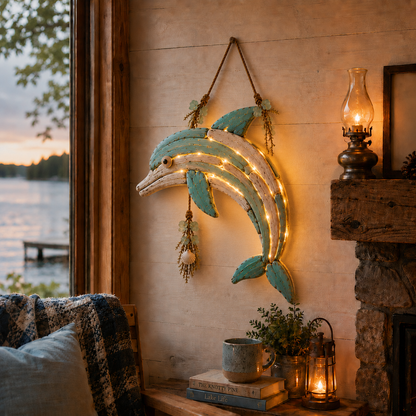 Lighted Coastal Fish Wall Decor – Bring Ocean Charm & Warm Glow to Your Home