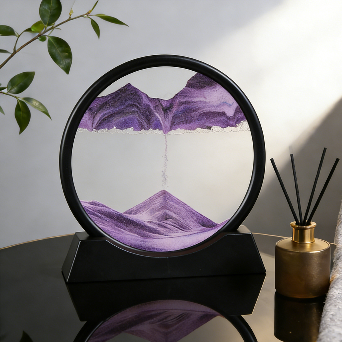 A Masterpiece in Motion: Elegant Sand Art Decor