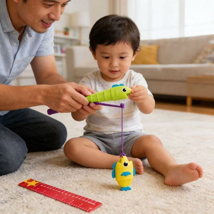 Retractable Fish Toy SetThe Fast-Paced Fishing Game Kids Can't Put Down