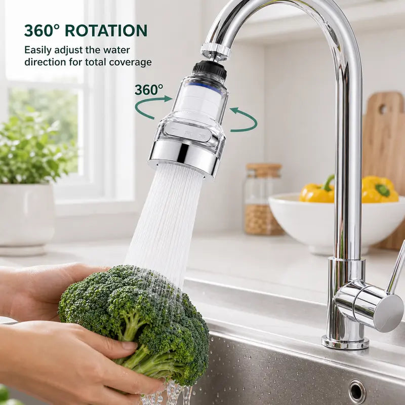 2 Count, 360° Swivel Faucet Filter Attachment