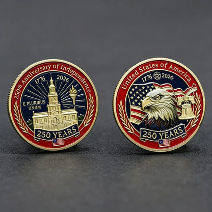 LAST DAY 50% OFF9PCS USA 250th Anniversary Commemorative Coin Gift Set