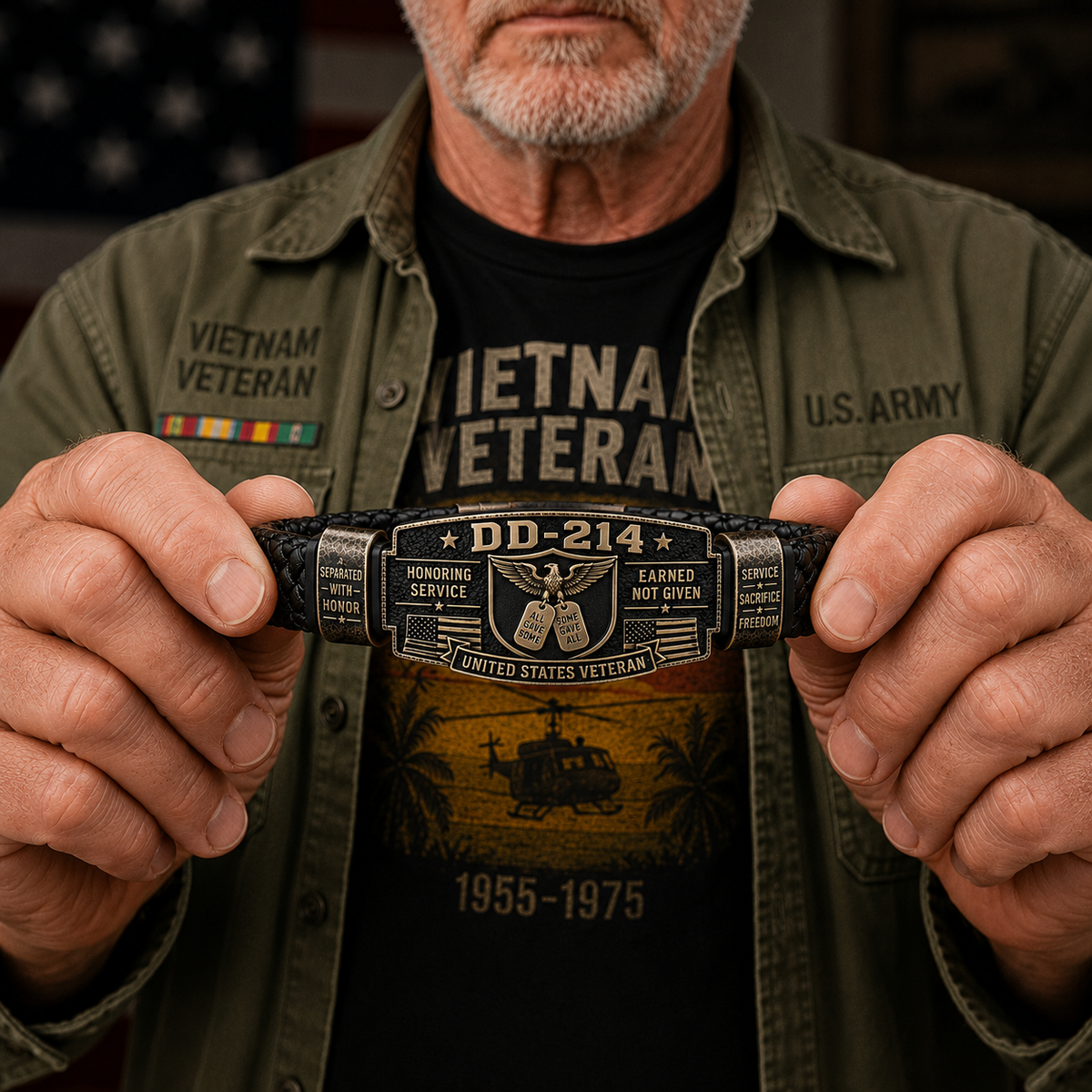 DD-214 Veteran Honor Bracelet - Made By VETERAN 'Robert Smith'