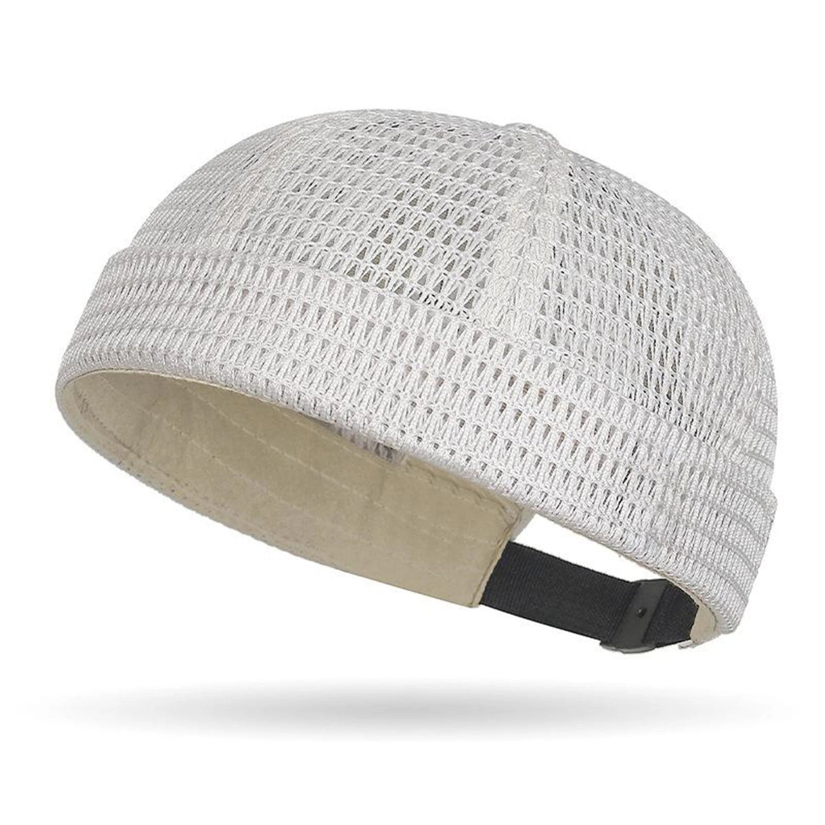 Men’s Breathable Brimless Docker Hat – Lightweight Mesh Skull Cap for Summer Outdoor Wear