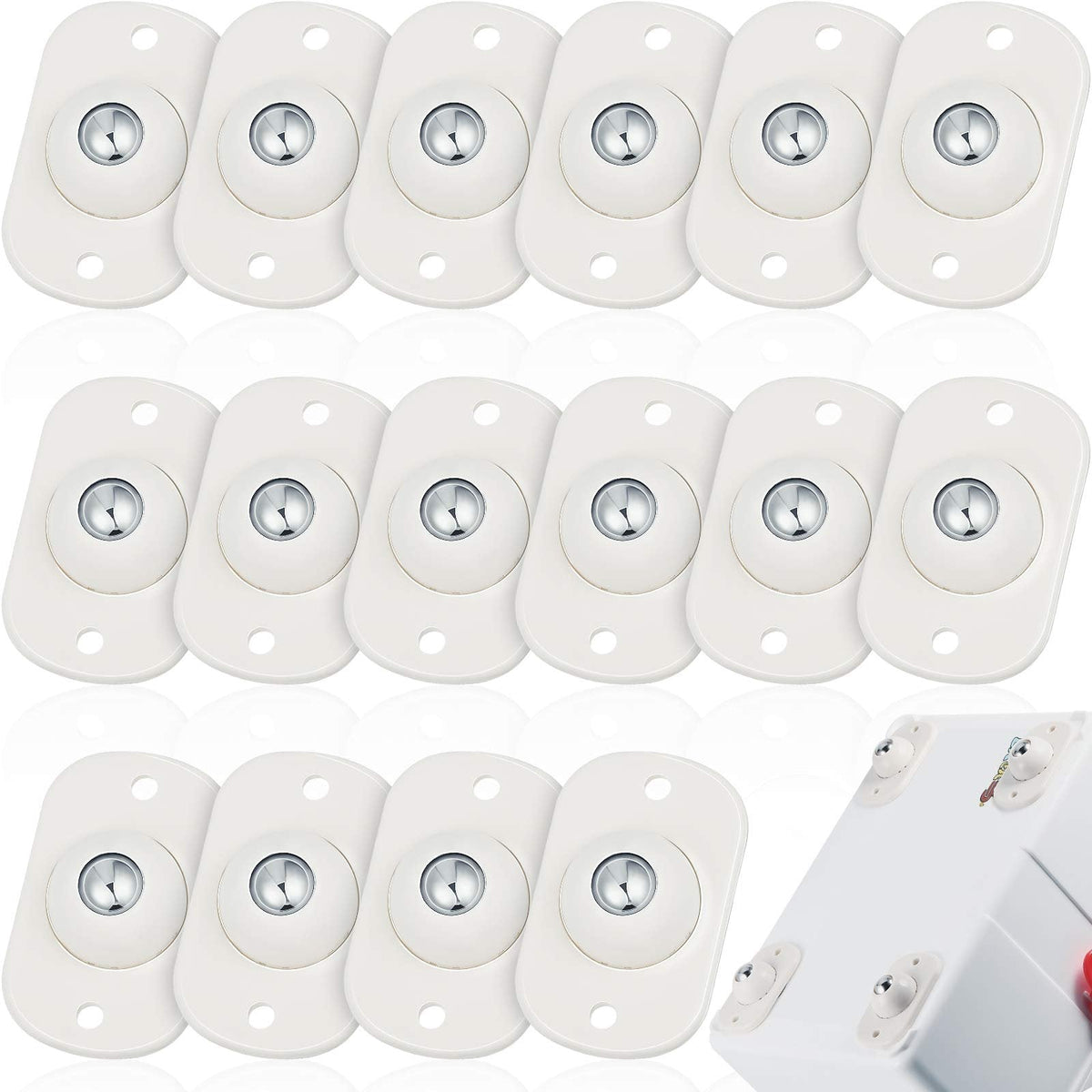Stainless Steel Paste Universal Wheel– Drill-Free 360° Rolling Wheels