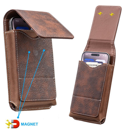 Big Discount | Waist Belt Cell Phone Pouch Multi-Pocket Leather Card Holder