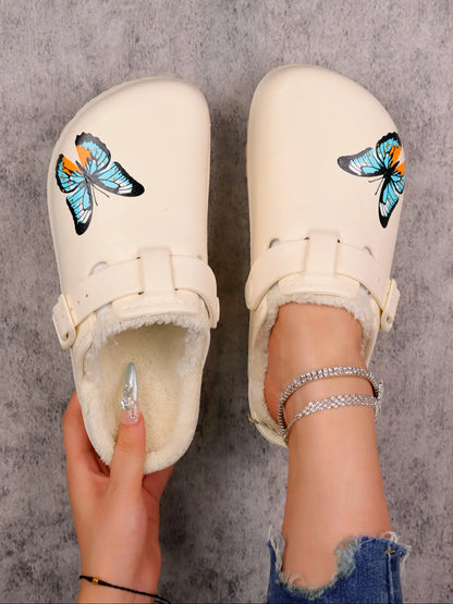 Women's Butterfly Print EVA Slippers – Lightweight, Breathable