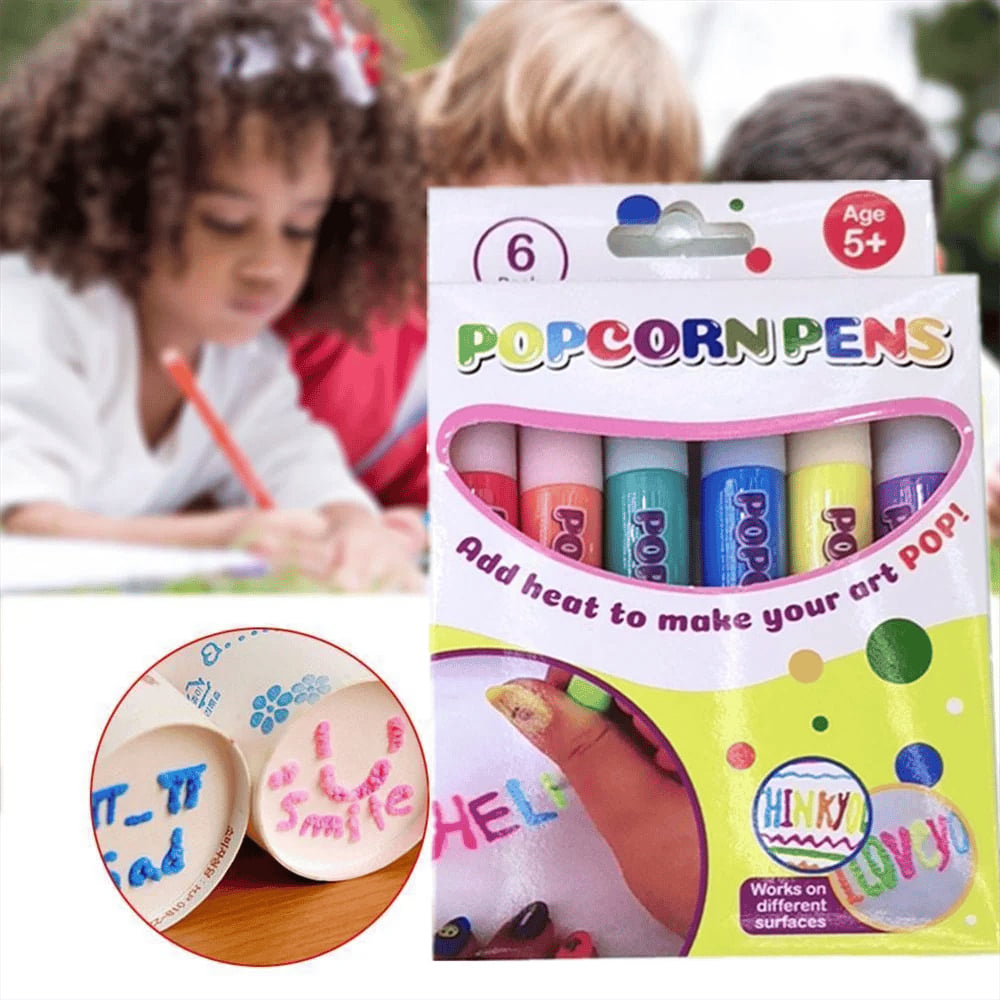 Magic Pen – Draw in 3D with a single stroke! DIY bubble "popcorn" effect drawing pens – Buy 3 Get 2