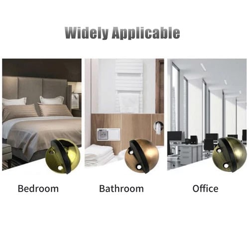 HOT SALEHidden Stainless Steel Rubber Dual-use Door Stopper Door Holders