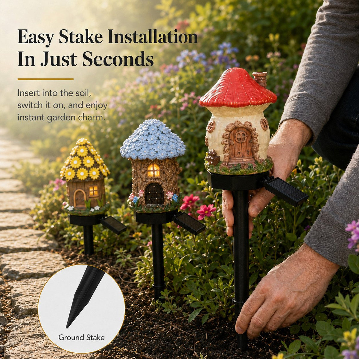 Solar Mushroom Garden Light – Create a Cozy Fairy-Tale Glow Outdoors